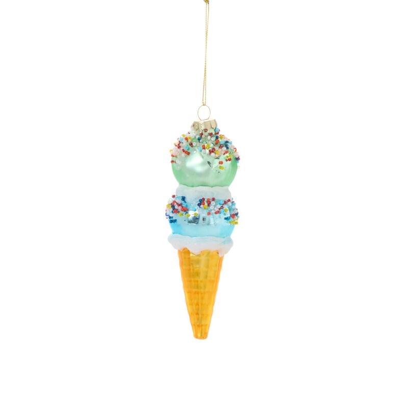 Dessert First Ice Cream Ornament