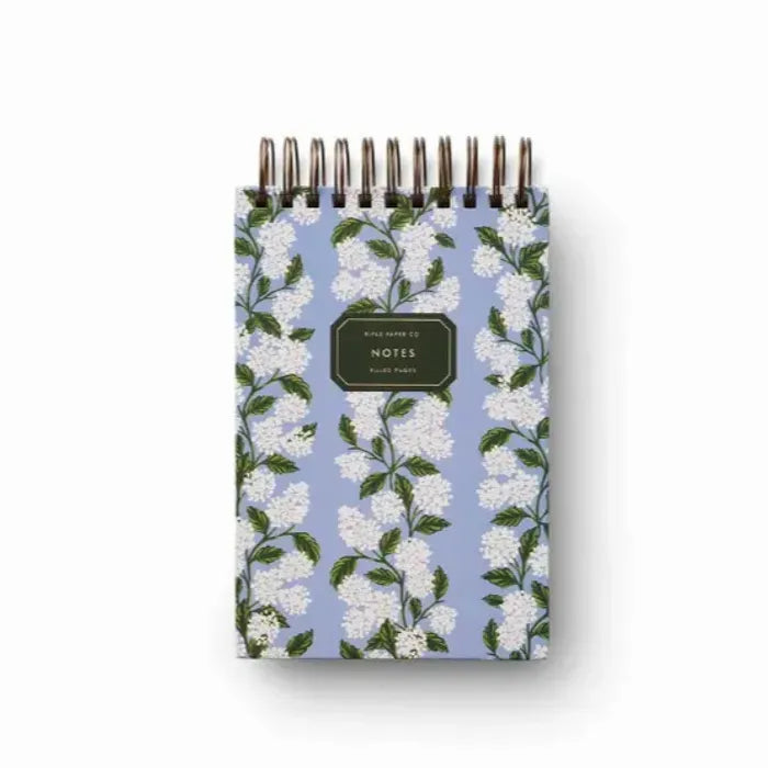 Hydrangea Desktop Spiral Notepad