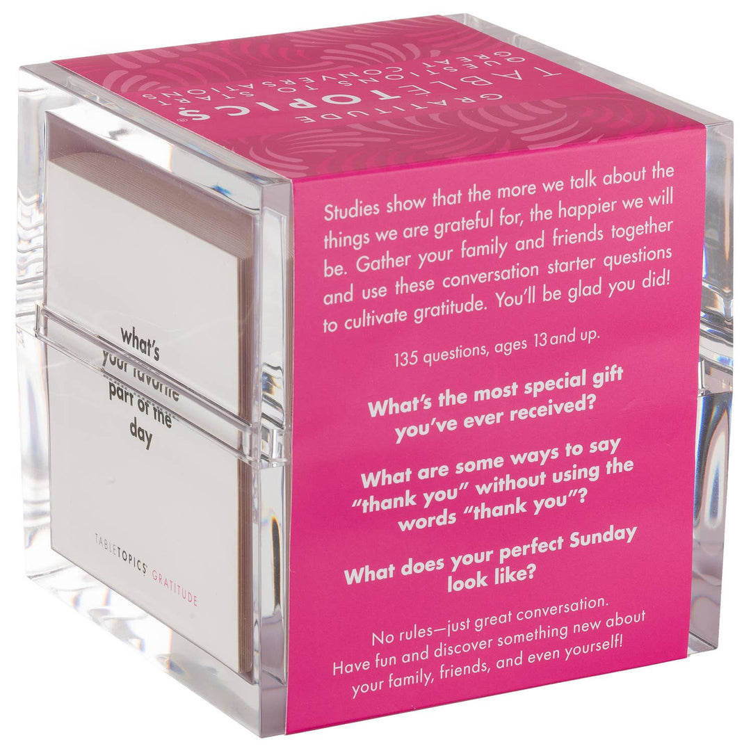 TableTopics Gratitude | Conversation Starter Question Cards