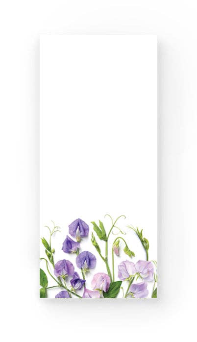 Sweet Peas Notepad