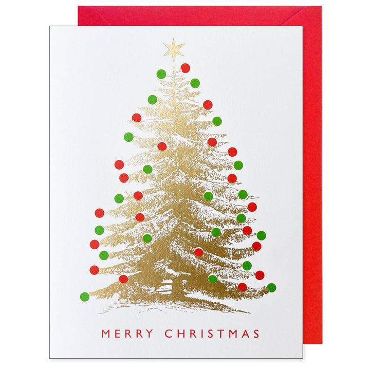 Gold Christmas Tree Card