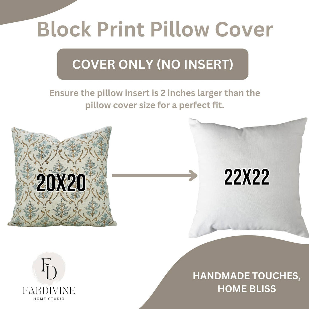 Boho Decor Linen Blend Pillow, 20" x 20"