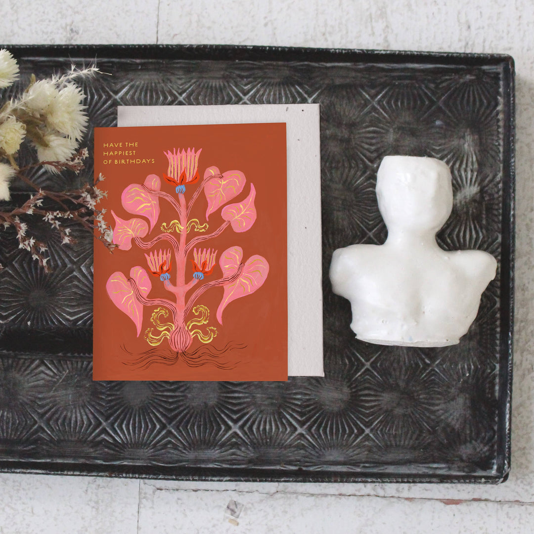 Heart Of Flowers - Birthday Card