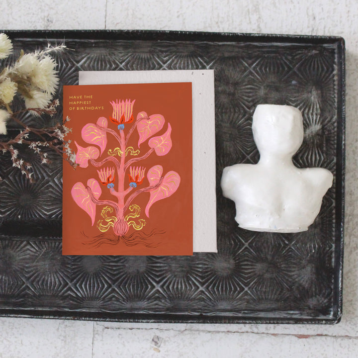 Heart Of Flowers - Birthday Card
