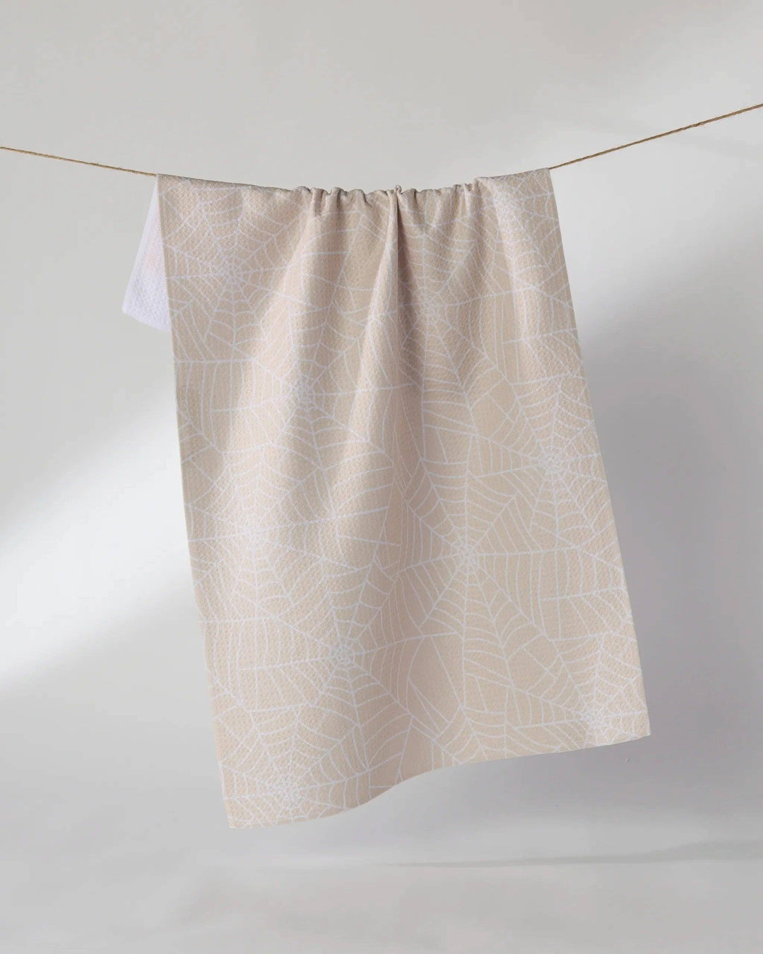 Whisper Web Tea Towel: Black