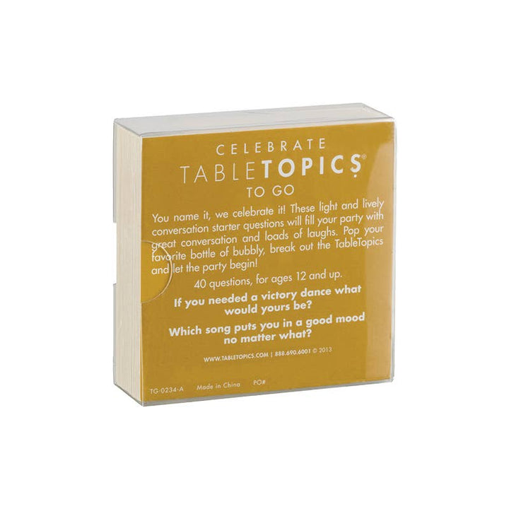 Tabletopics Celebrate! | Conversation Starters for Parties