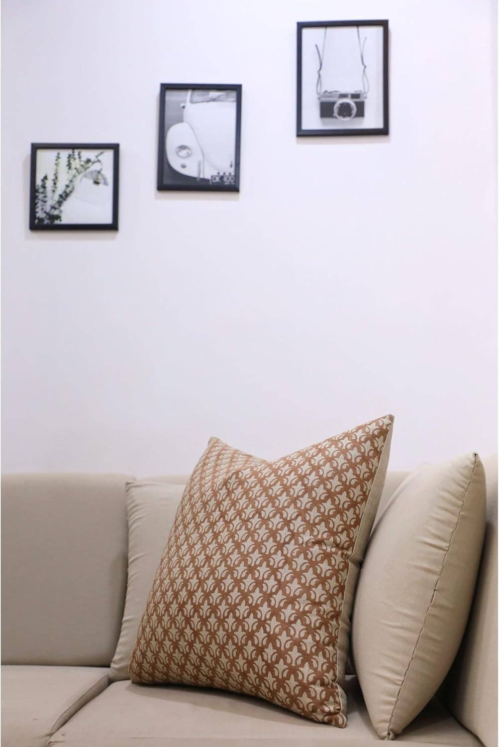 Crafted Print Linen Blend Pillow, 22" x 22"