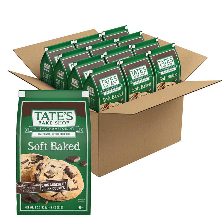 Soft Baked Dark Chocolate Chunk Cookies