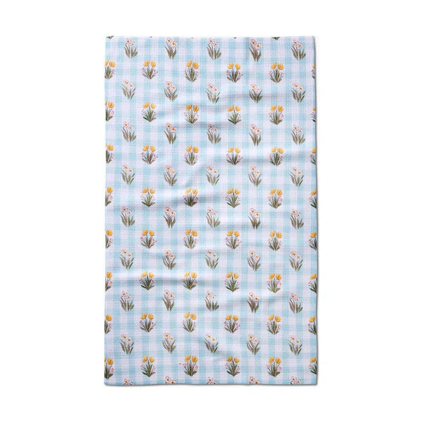 Picnic Plaid Blue Tea Towel
