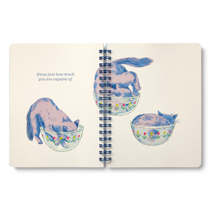 Be Who You Are. Love What You Love. - Spiral Daily Notebook