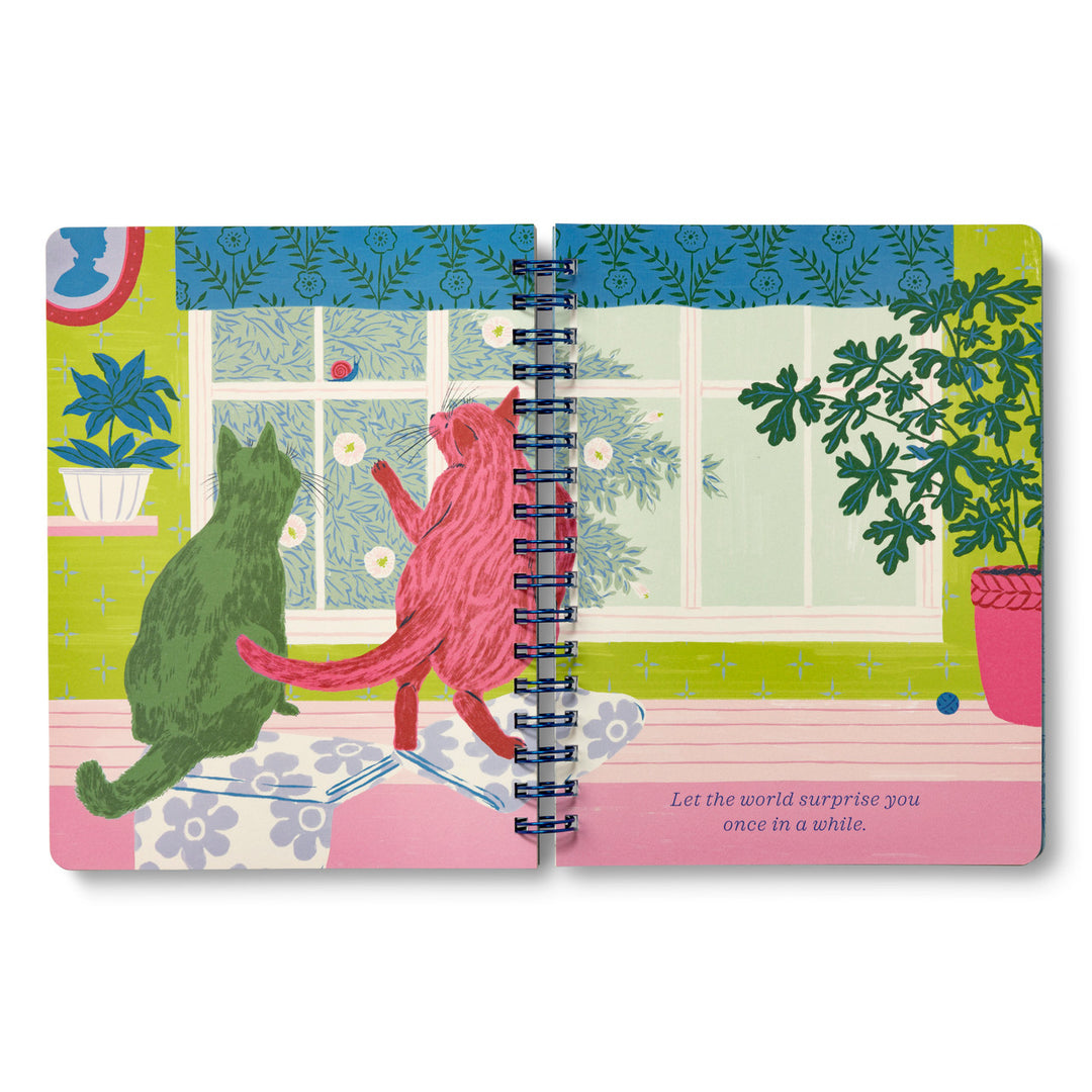 Be Who You Are. Love What You Love. - Spiral Daily Notebook