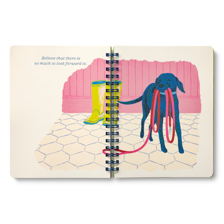 Expect The Best Things To Happen - Spiral Daily Notebook