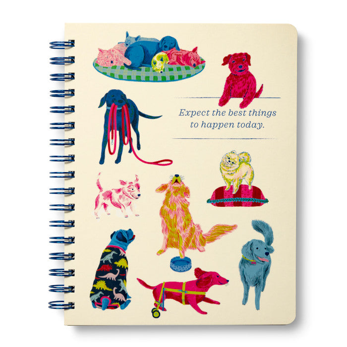 Expect The Best Things To Happen - Spiral Daily Notebook