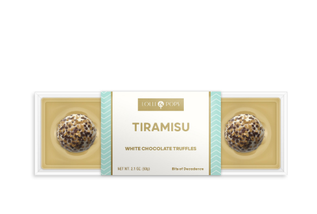 Tiramisu White Chocolate Truffle 4 Piece