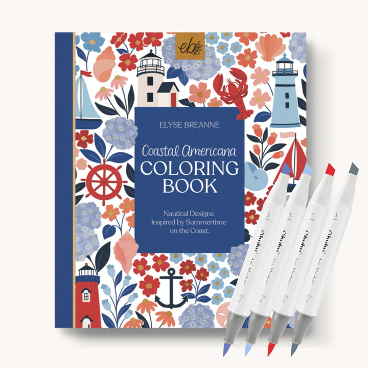 Coastal Americana Coloring Book