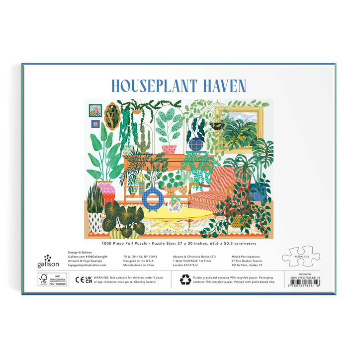 Houseplant Haven Foil Puzzle, 1000 Piece