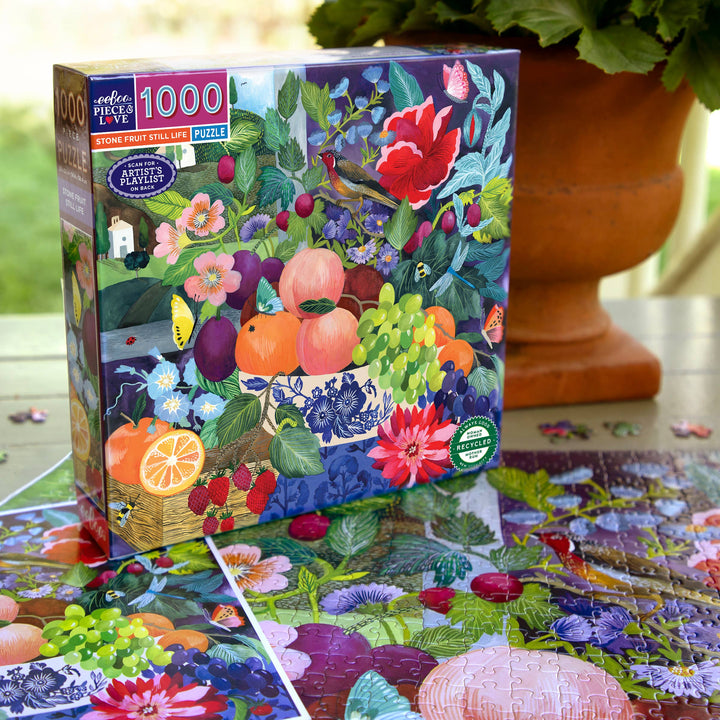 Stone Fruit Still Life Puzzle, 1000 Piece