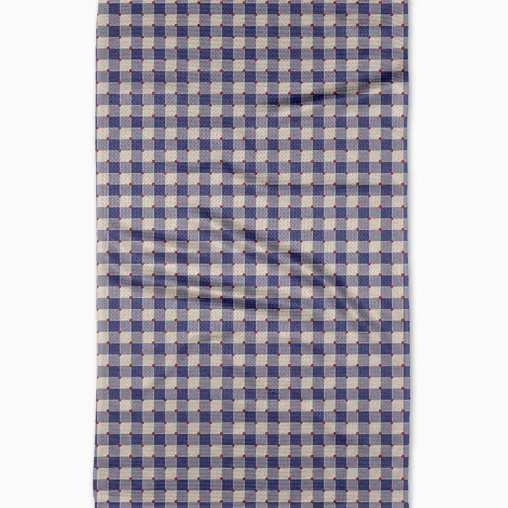 Nautical Gingham Tea Towel