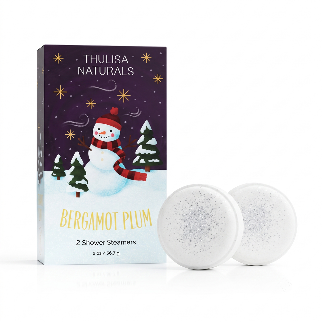Bergamot Plum Shower Steamers, Set Of 2