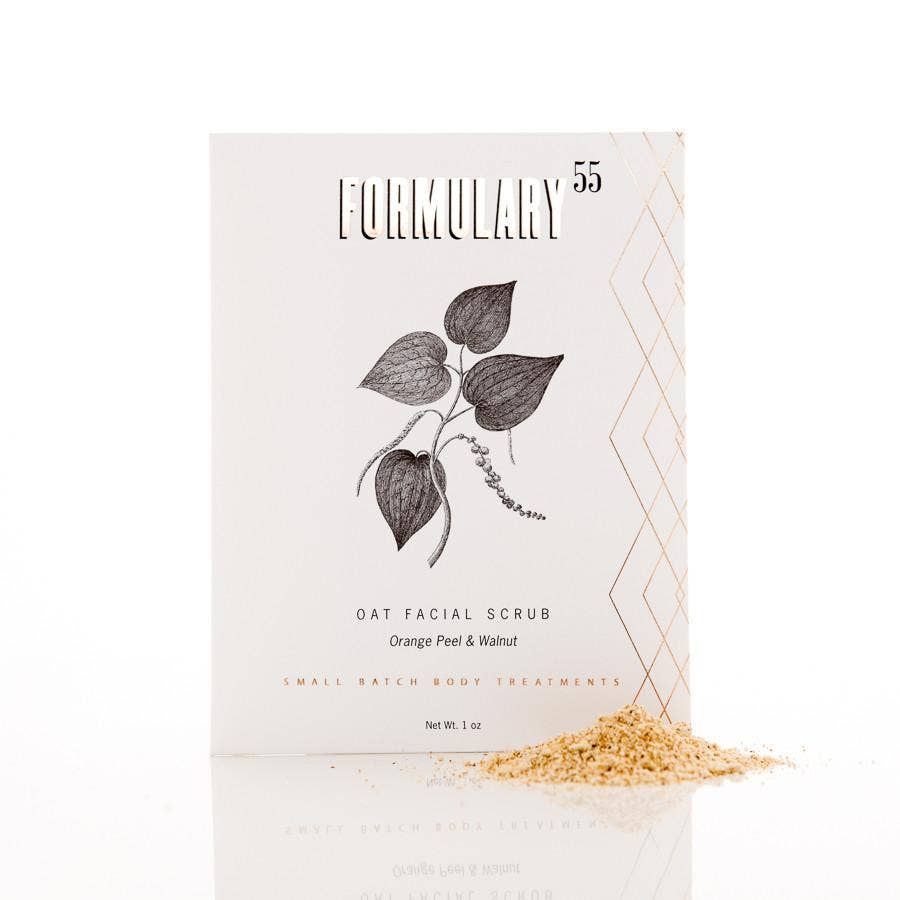 Oat Facial Scrub Orange Peel & Walnut