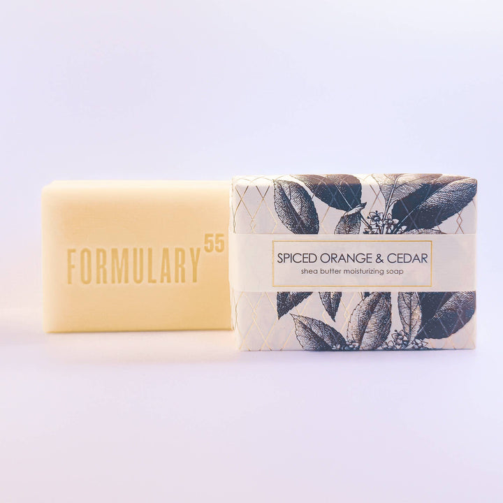 Spiced Orange & Cedar Shea Butter Gold Leaf Soap
