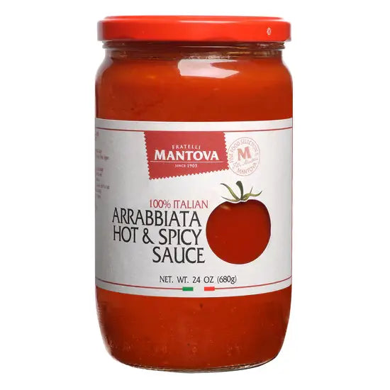 Mantova Arrabbiata Hot & Spicy Sauce, 24 Oz.