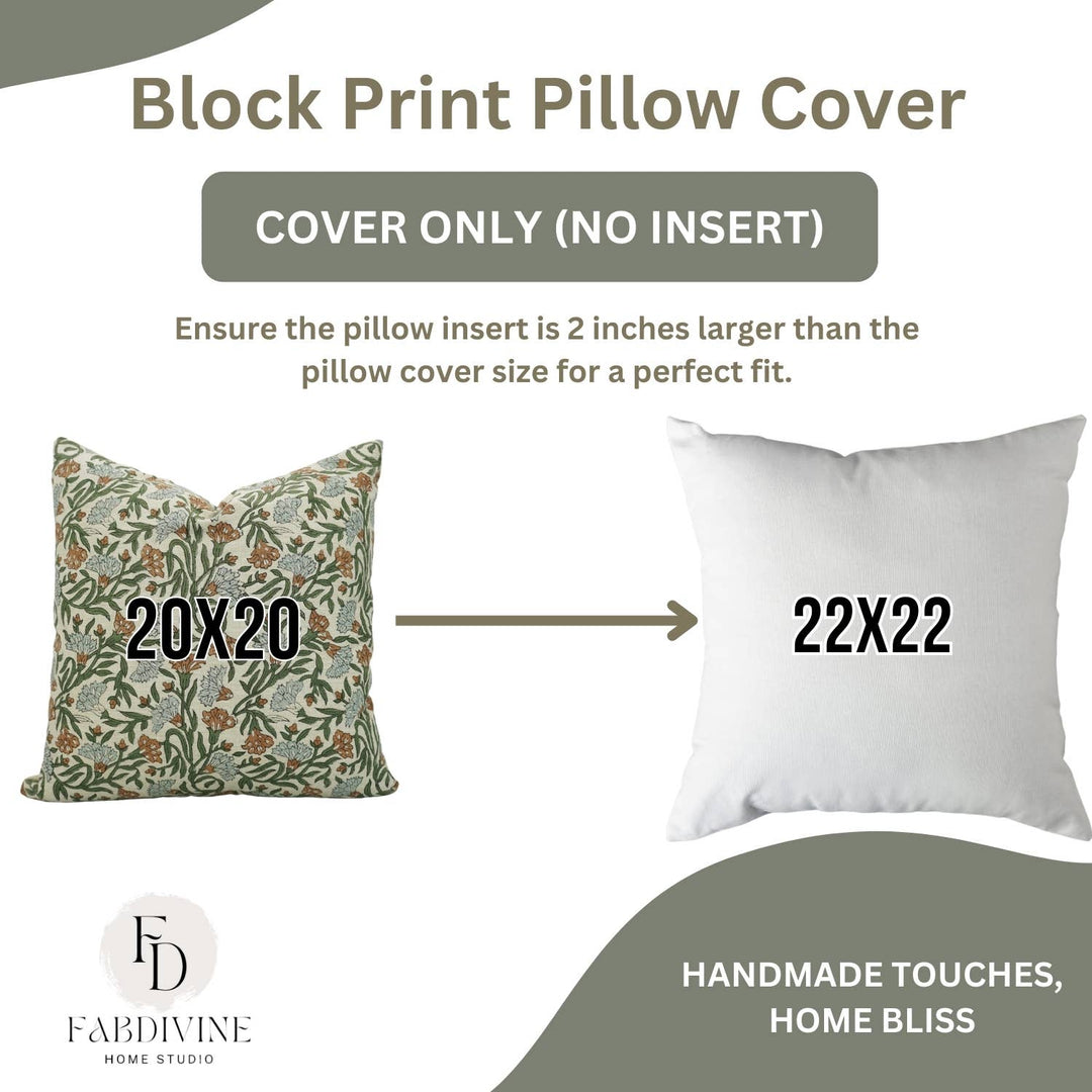 Artistic Block Linen Blend Pillow, 20" x 20"