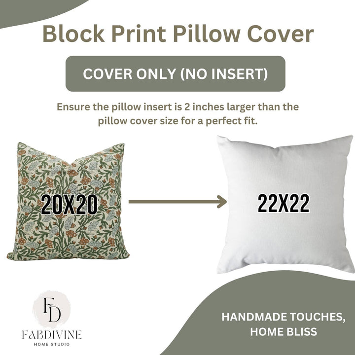 Artistic Block Linen Blend Pillow, 20" x 20"