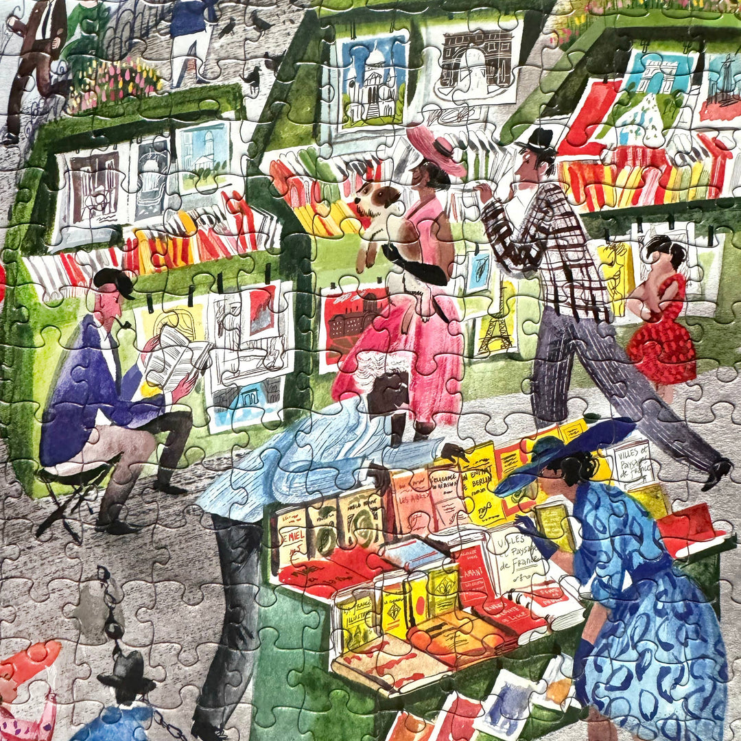 Paris Bookseller Square Puzzle, 1000 Pieces