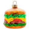 Burger Glass Ornament