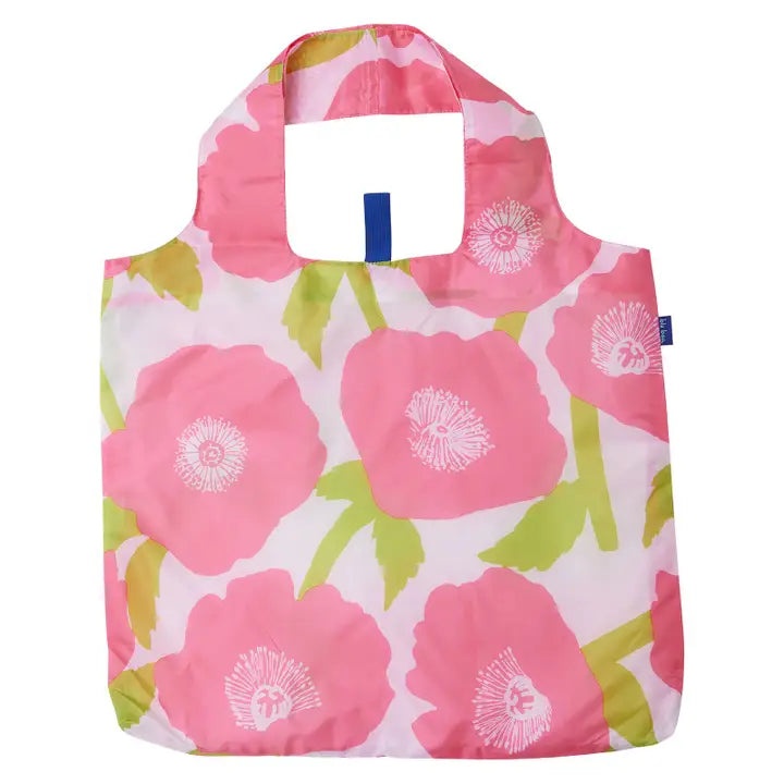 Pink Poppies Reusable Shopper Tote