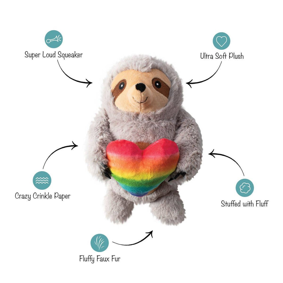 Follow Your Rainbow Plush Dog Toy