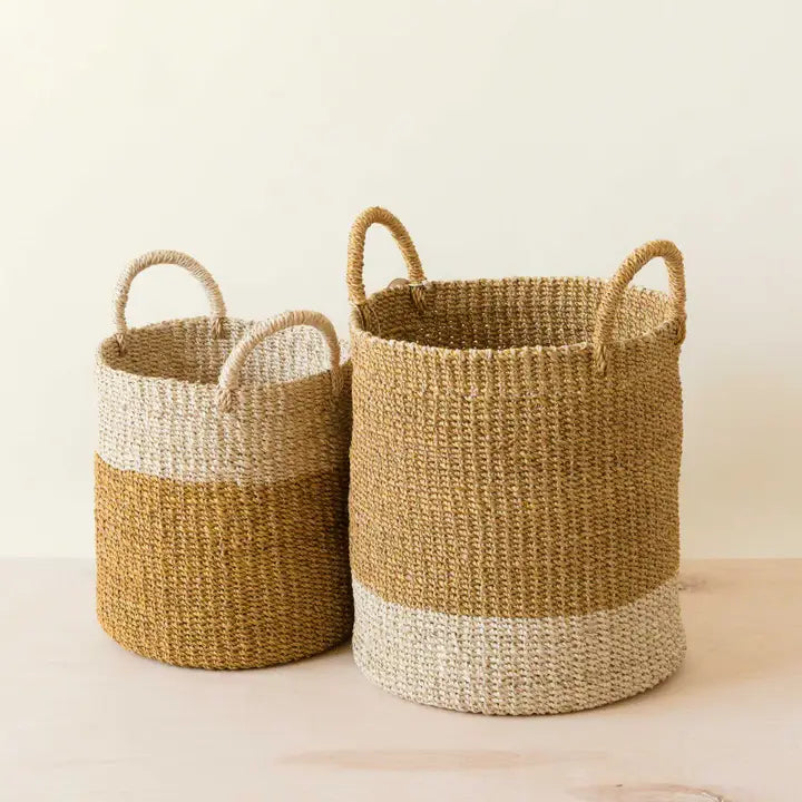 Mustard Baskets with Handle