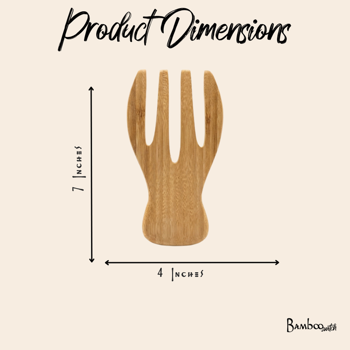 Bamboo Salad Hands Set