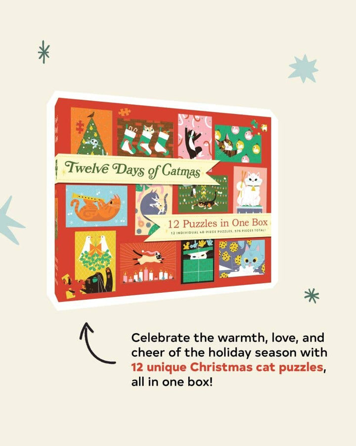12 Puzzles in One Box: Twelve Days of Catmas