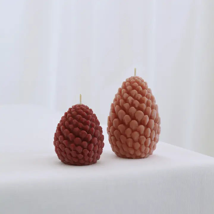 Sculpted Beeswax Pine Cone