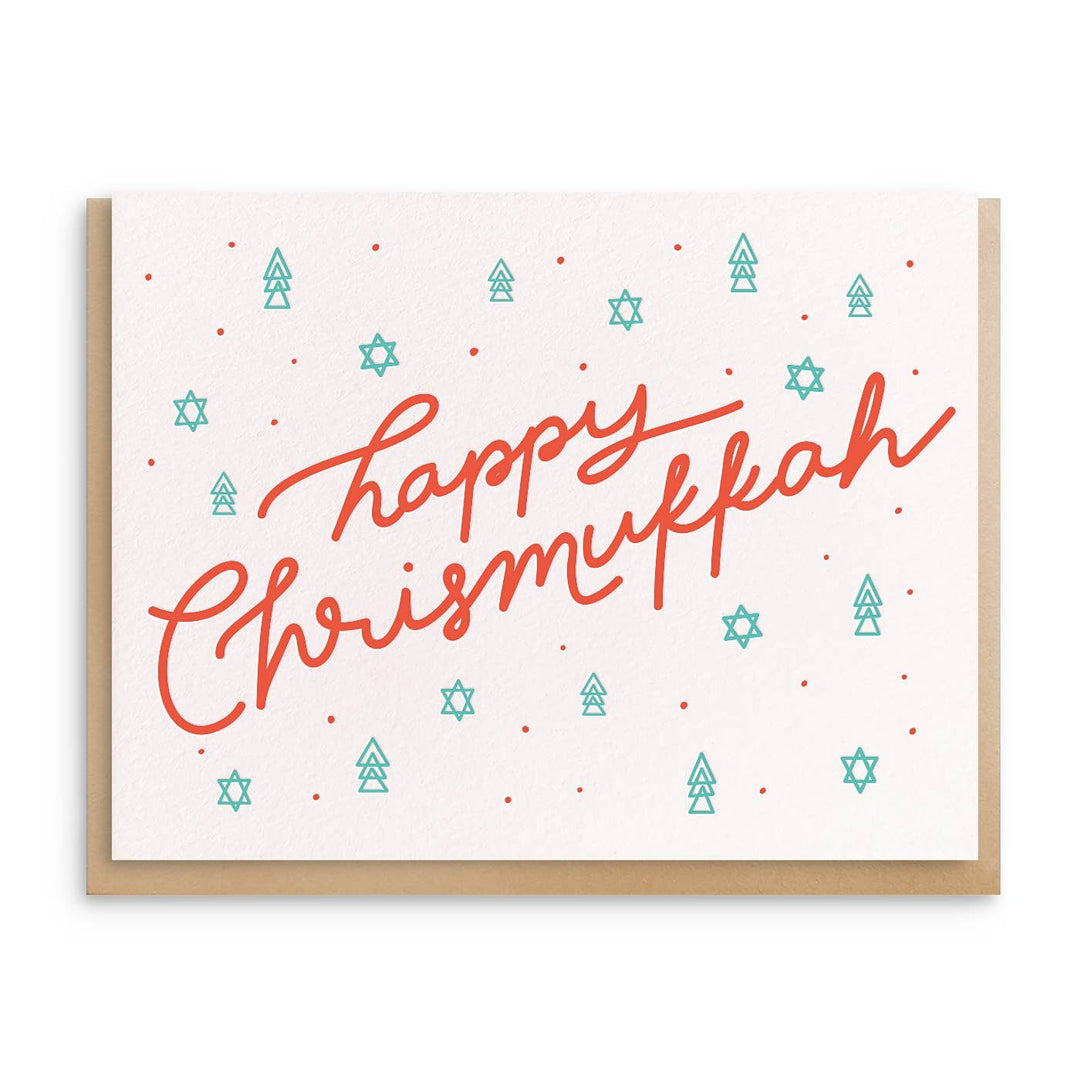 Happy Chrismukkah Christmas Greeting Card