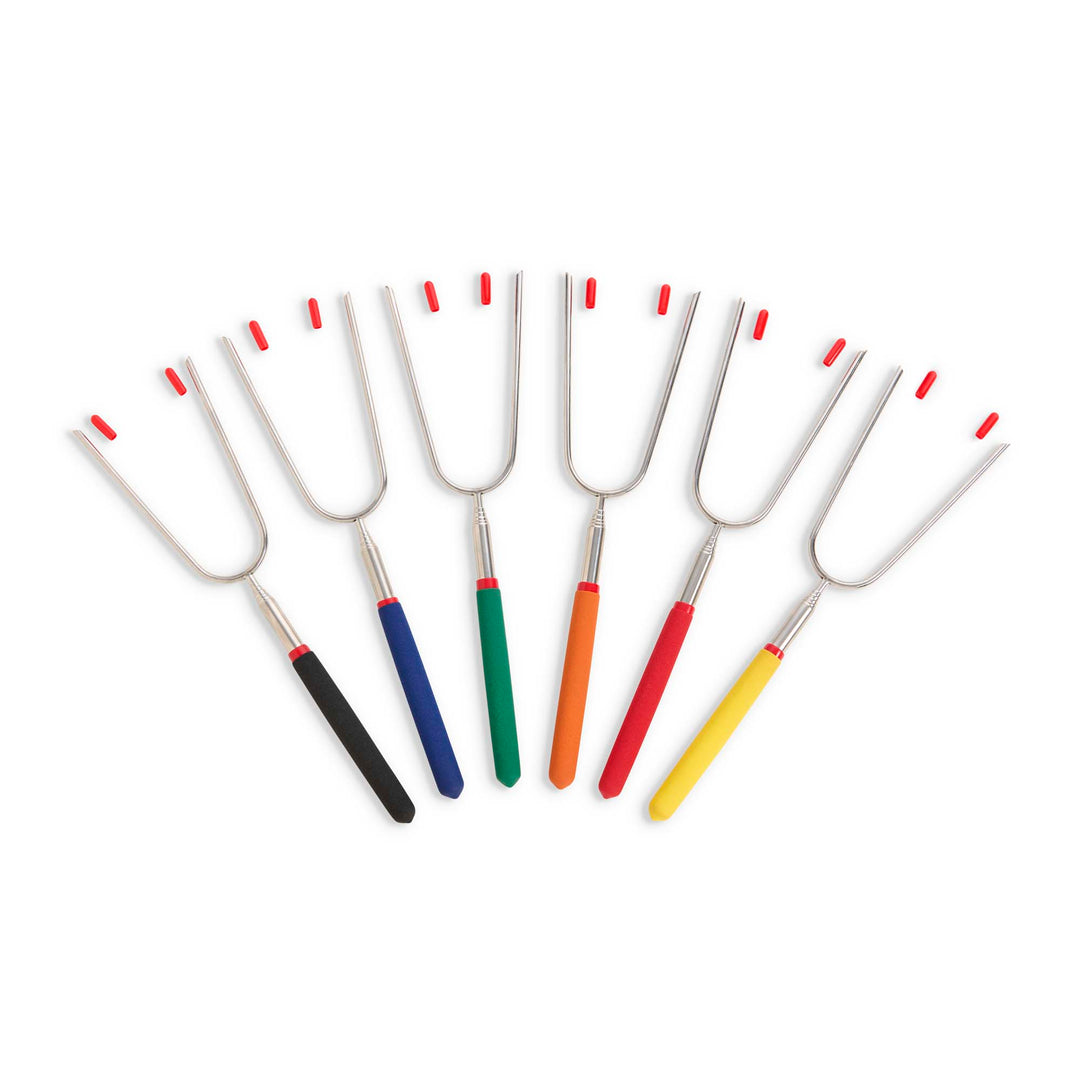 Telescoping Roasting Forks, Set of 6