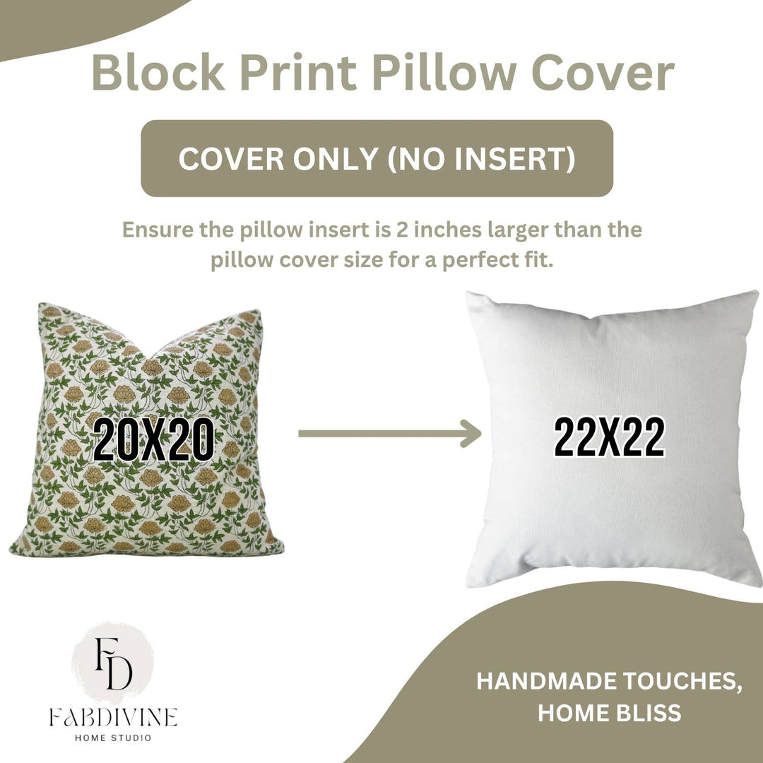 Bold Block Design Linen Blend Pillow, 20" x 20"