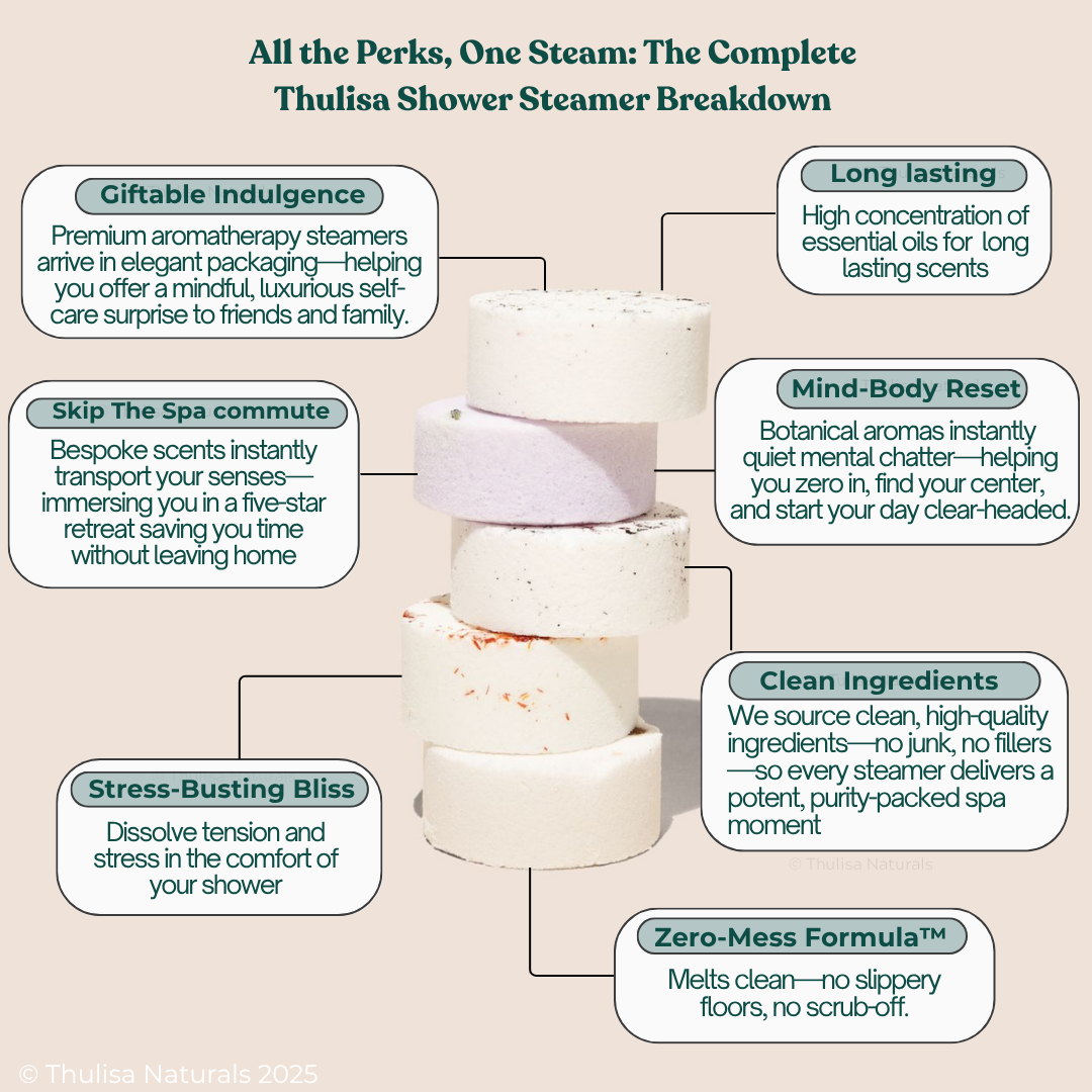 Peace & Joy Orange & Sage Shower Steamers, Set Of 2