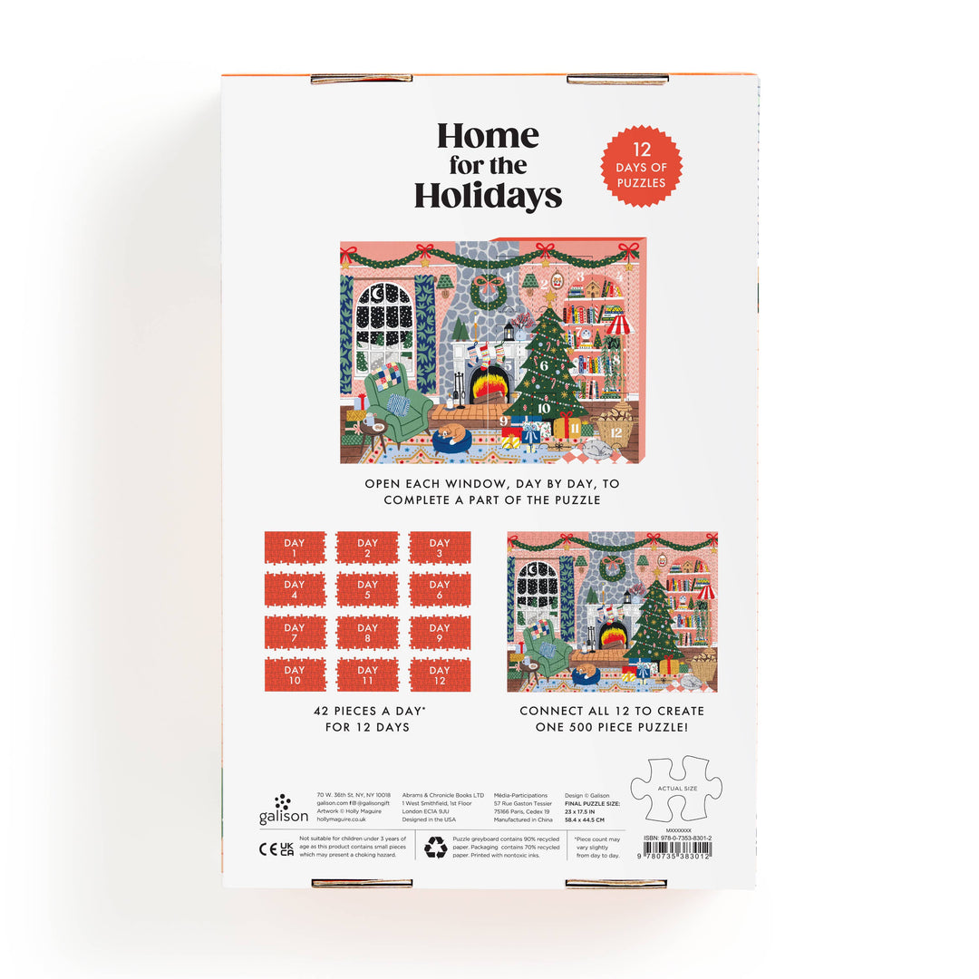 Home for the Holidays: 12 Days of Puzzles Advent Calendar