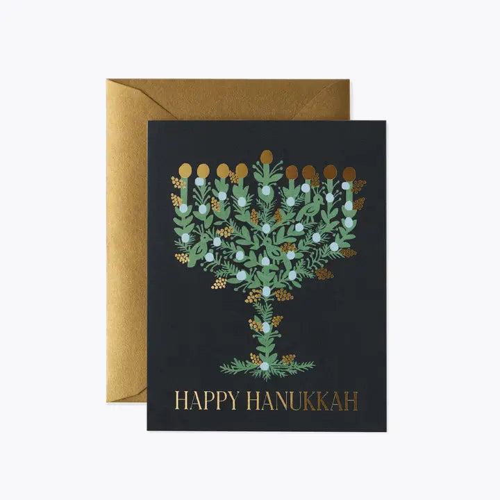 Laurel Menorah Cards, Boxed Set