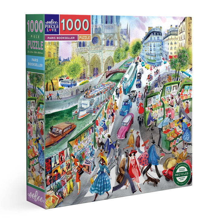 Paris Bookseller Square Puzzle, 1000 Pieces