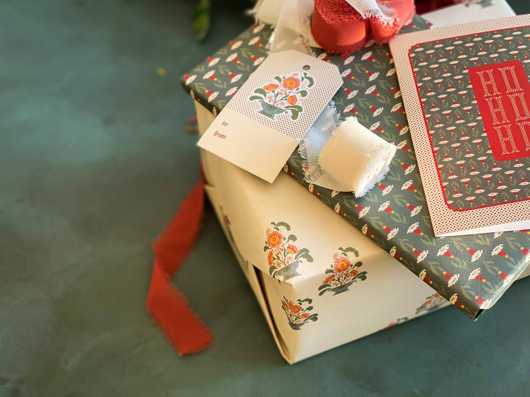Florentine Bouquet Double Sided Gift Wrap Sheets | Roll Of 3 Sheets