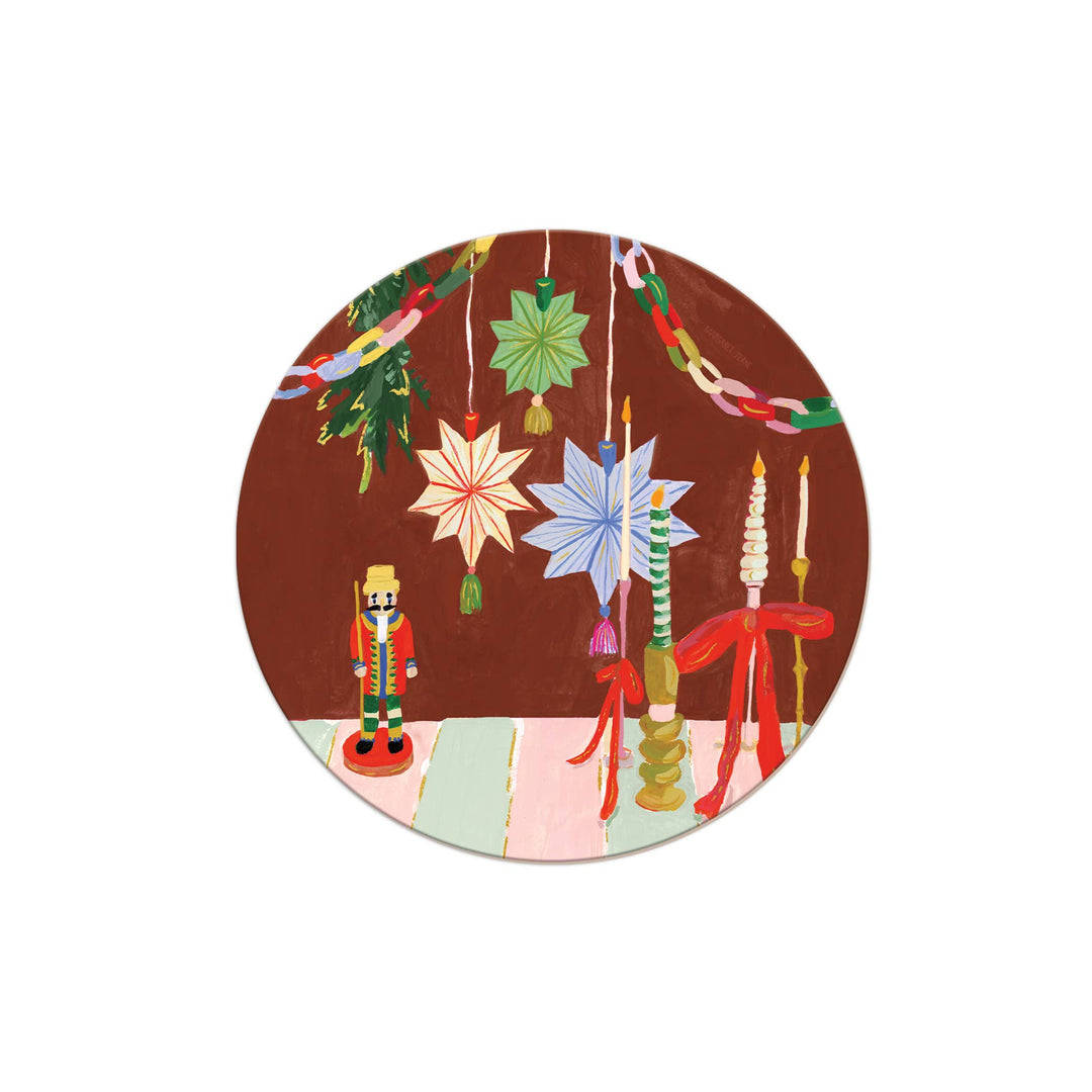 Ribbons + Fesitivities Coasters, Set of 4