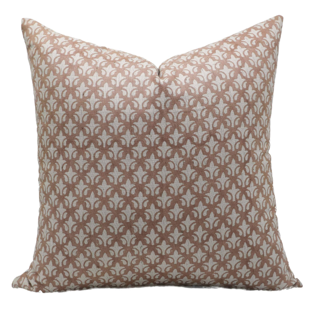 Crafted Print Linen Blend Pillow, 22" x 22"