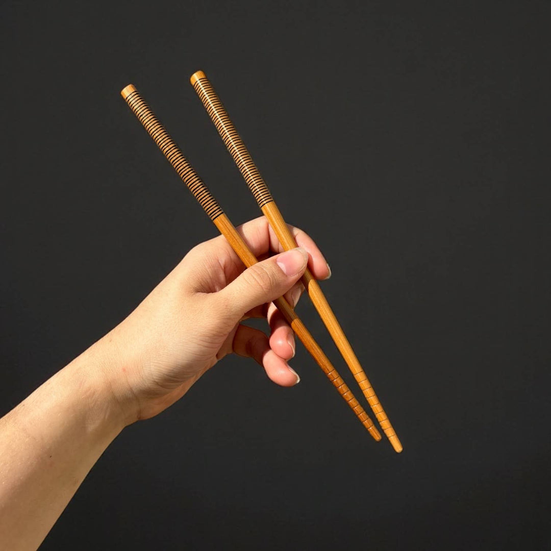 White Bamboo Chopsticks, Set Of 2