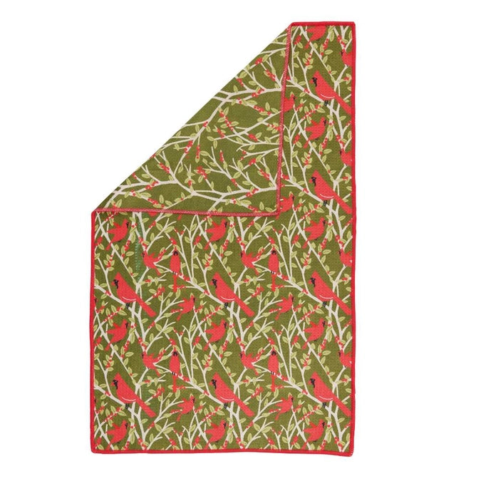 Red Cardinals Tea Towel