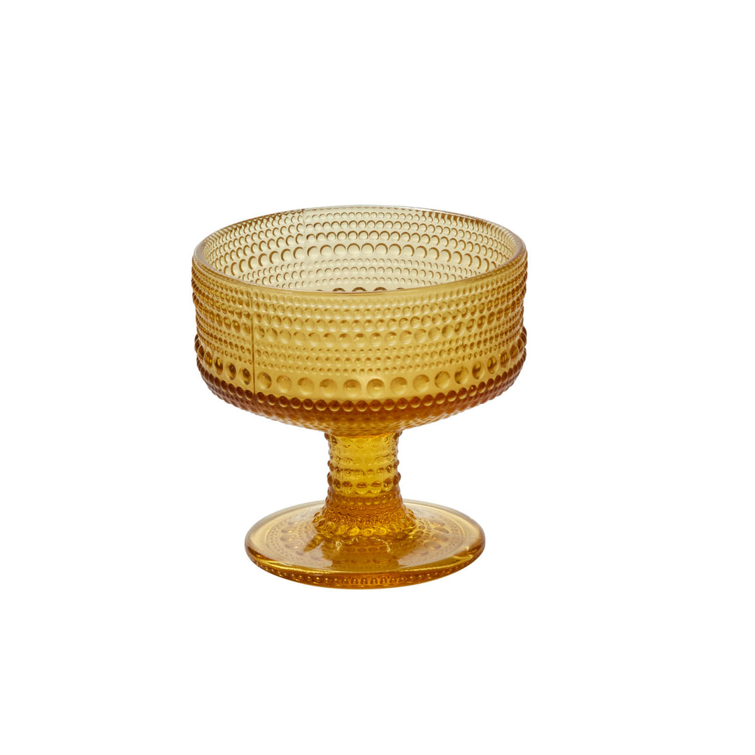 Amber Hobnail Cocktail Glass