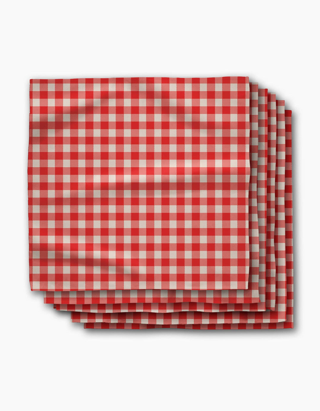 Ripe Tomato Gingham Dinner Napkins, Set Of 6